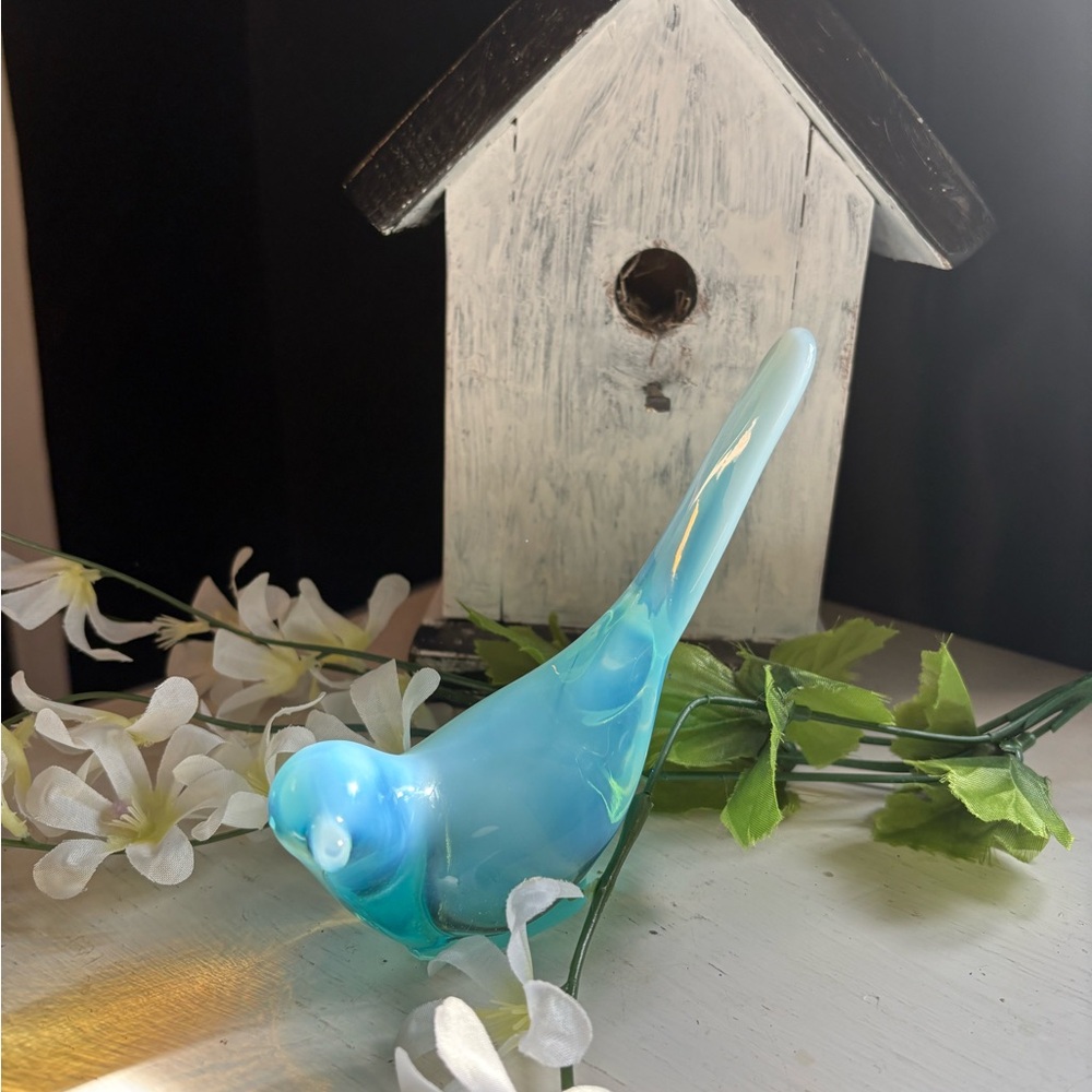 Fenton Fostoria Glass Bird Statue - Picture 3 of 5